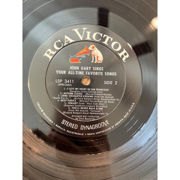 John Gary Sings Your All-Time Favorite Songs Vinyl Record LSP-3411 Album - Picture 4 of 5